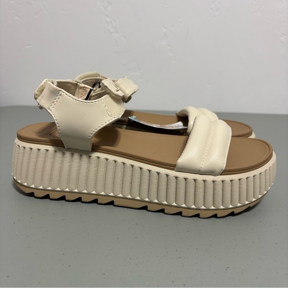 Reef Women's Beige Neutral Vista Higher Raya NEW Size 9 Platform Sandal Strappy - Picture 1 of 8